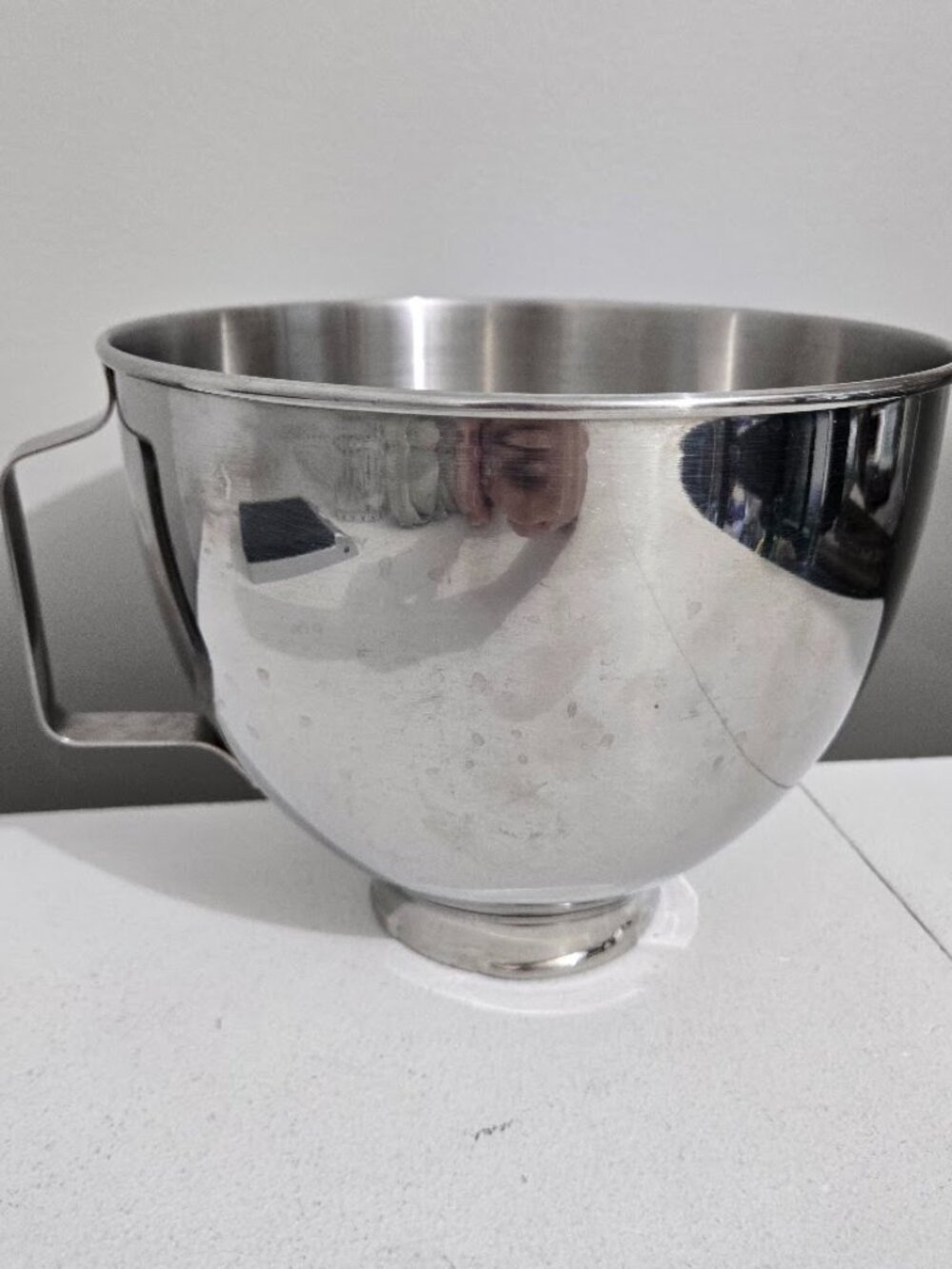 KitchenAid 4.5 Quart Stainless Steel Mixer Bowl With Handle Twist Lock Mixing
